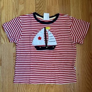 Bella Bliss Pima Appliqué Tee Sailboat